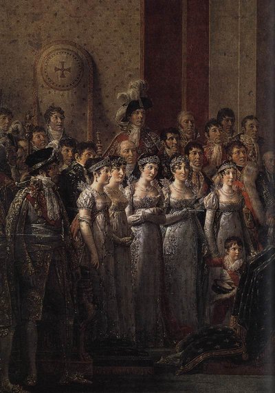 Consecration of the Emperor Napoleon I (detail) by Jacques Louis David